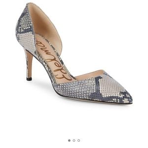 Snakeskin pumps EUC- worn 1x